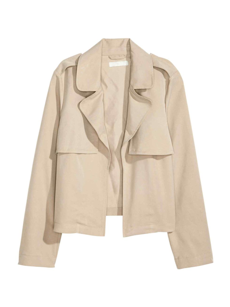 <p>Short trench jacket, <a href="http://www2.hm.com/en_gb/productpage.0383614002.html" target="_blank">£29.99</a></p>