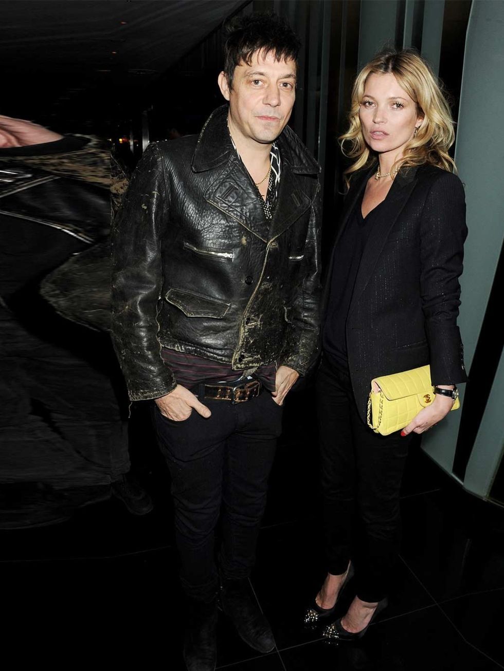 <p><a href="http://www.elleuk.com/star-style/celebrity-style-files/kate-moss-wedding">Jamie Hince</a> &amp; <a href="http://www.elleuk.com/star-style/celebrity-style-files/kate-moss">Kate Moss</a> at the NME Awards 2012 after party at the W Hotel in Londo