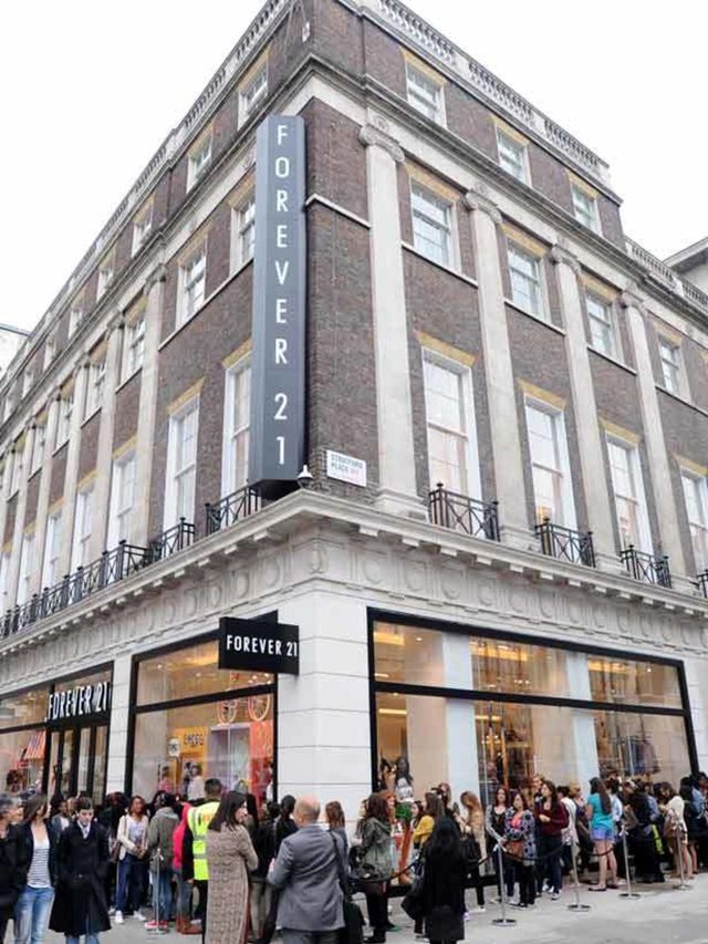 <p>Forever 21's London store</p>