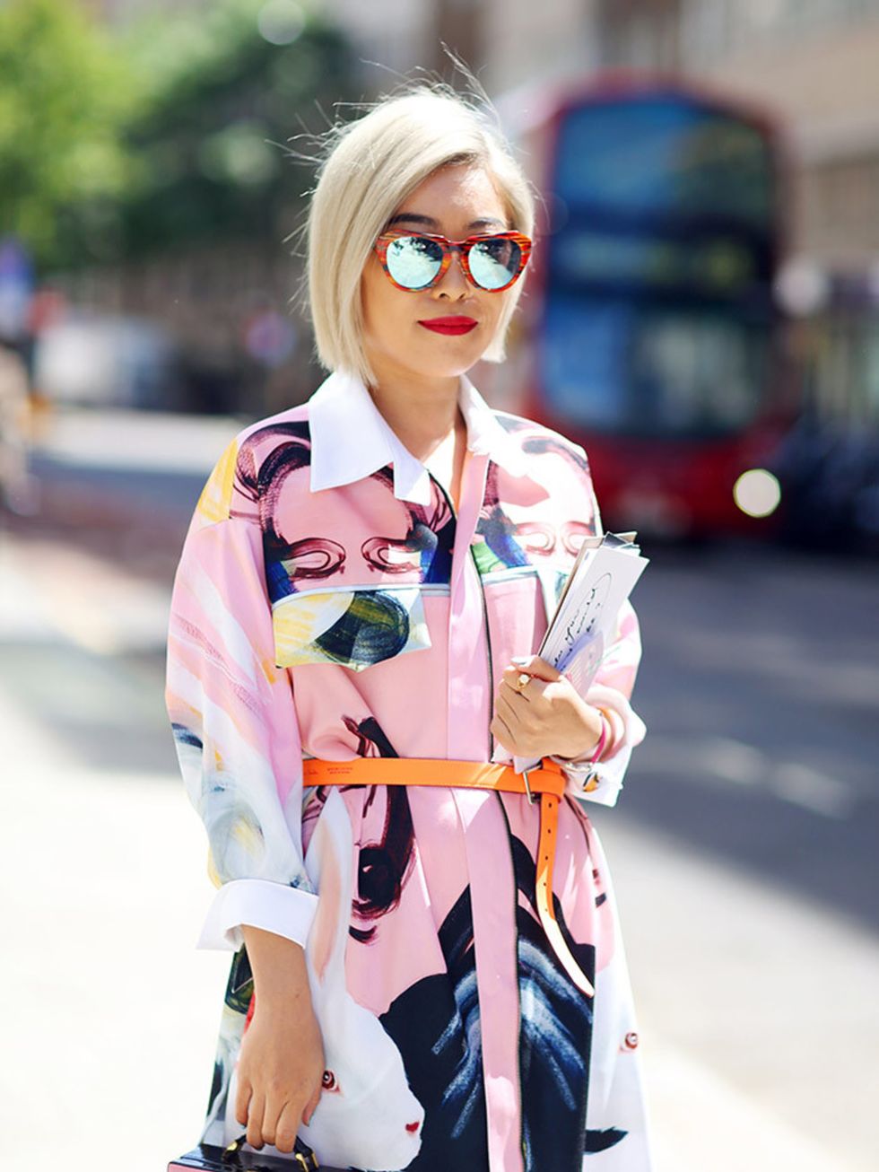 <p>Candi Li wears a dress from a boutique in China, Olympia Le tan bag.</p>