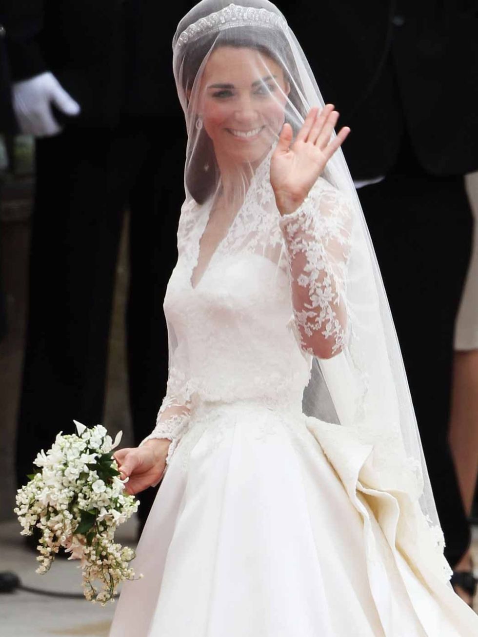 <p>Kate Middleton at the Royal Wedding</p>