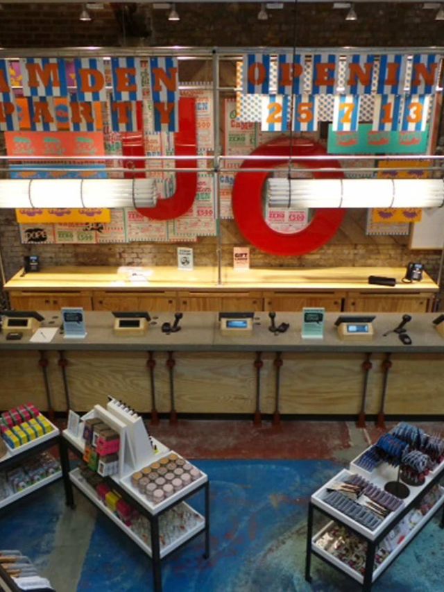 <p>Inside Urban Outfitters' new Camden store</p>