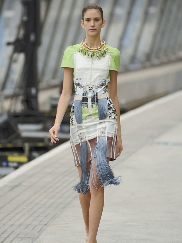 <p>Mary Katrantzou's Spring 2011 was without doubt one of the ELLE team's favourite LFW shows - we're itching to get our hands on all those bold interior prints and lampshade skirts. And it seems that we're not the only ones who thought her collection was