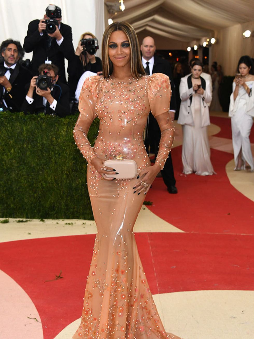 Beyoncé wears Givenchy Haute Couture by Riccardo Tisci at the Met Gala in New York, May 2016.