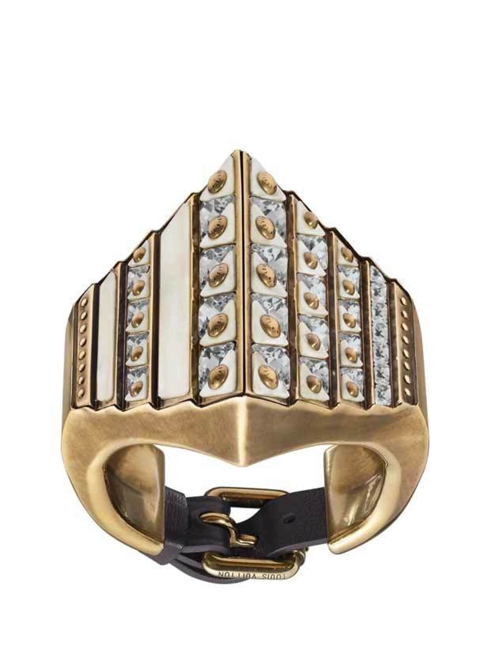 <p>Geometric embellished bracelet, £560, by <a href="http://www.louisvuitton.com/">Louis Vuitton</a> </p>