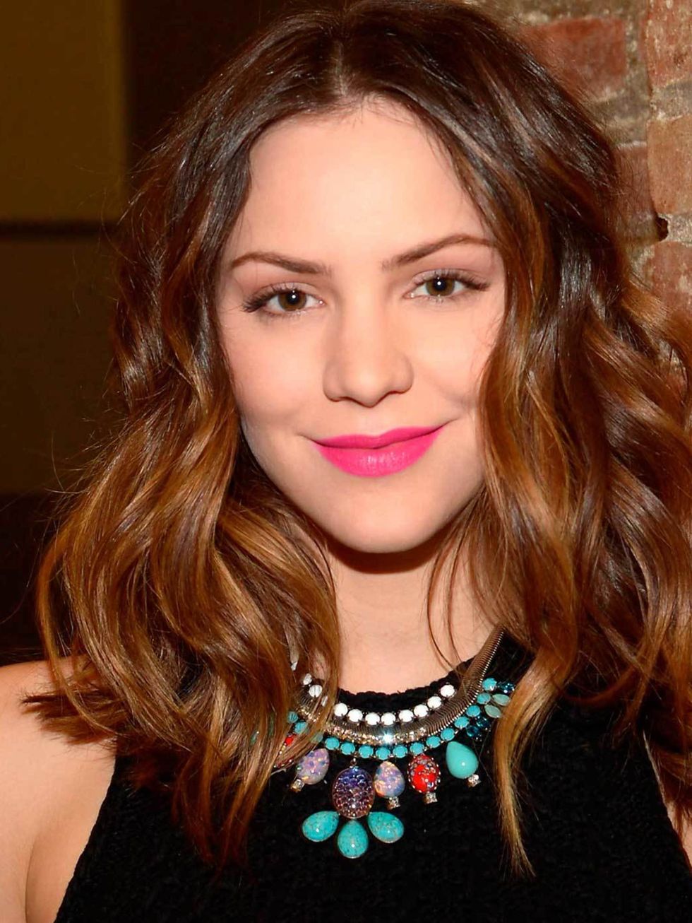 <p><strong>Katharine McPhee</strong></p><p>This vibrant cerise lip took centre stage at Giles SS13. Katherine paired it with a matte complexion and just a slick of mascara proving this look works just as well off the catwalk... </p>