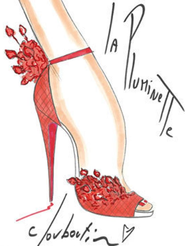 <p>Christian Louboutin's Pluminette shoe from the 20th Anniversary Capsule Collection.</p>