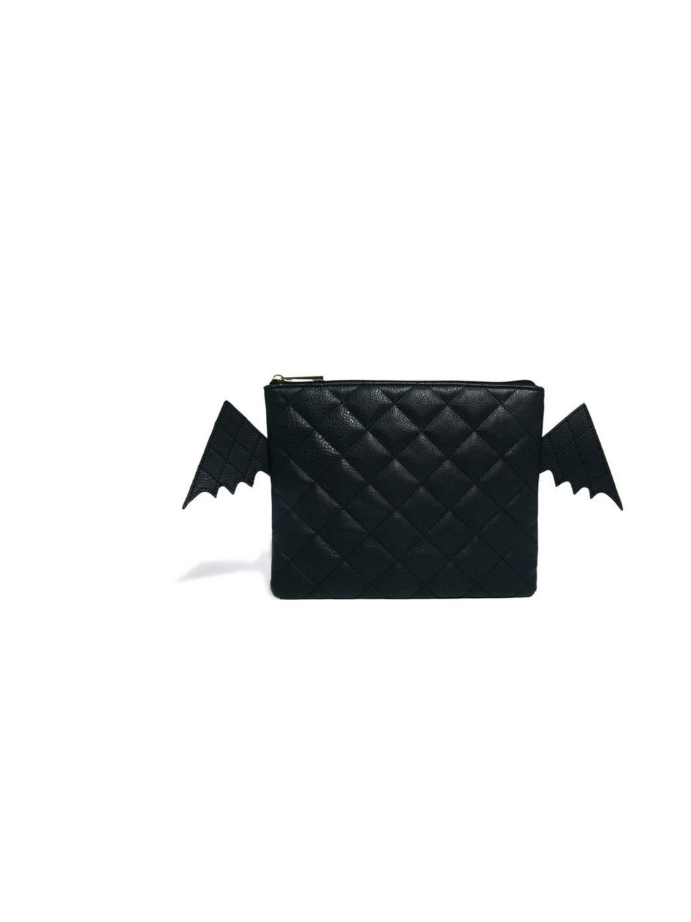 <p>Not going to a proper costume party this year? Sneak a little spooky into your everyday garb with this bat clutch like Fashion Assistant Molly Haylor.</p><p><a href="http://www.asos.com/ASOS/ASOS-Bat-Clutch-Bag/Prod/pgeproduct.aspx?iid=3174190&SearchRe
