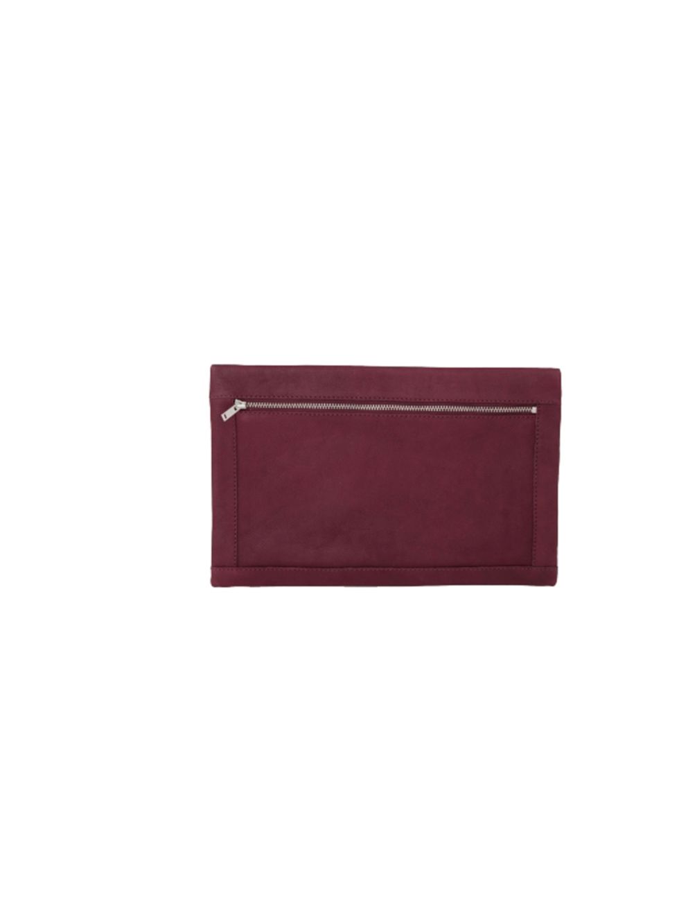 <p>No-one does minimalism quite like Cos, and this season theyre accessories are more desirable than ever before... <a href="http://www.cosstores.com/Store/Women/Accessories/Folded_edge_clutch/7433-5915128.1">Cos</a> burgundy leather clutch £55  </p>