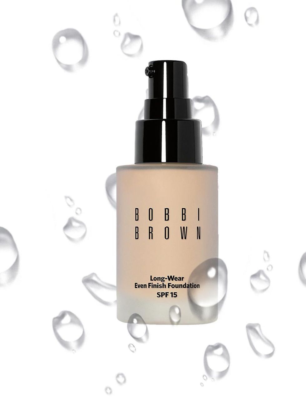 <p><a href="http://www.bobbibrown.co.uk/products/spp/index.tmpl?CATEGORY_ID=CAT5141&amp;PRODUCT_ID=PROD22257">Bobbi Brown Long-Wear Even Finish Foundation SPF 15, £30</a></p>