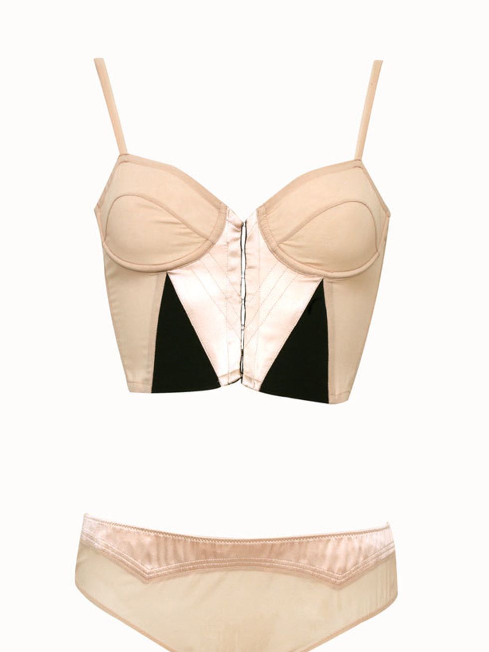 <p>Corset bra, £66, and knickers, £27, by Clare Tough at Apartment C (0207 935 1854)</p>