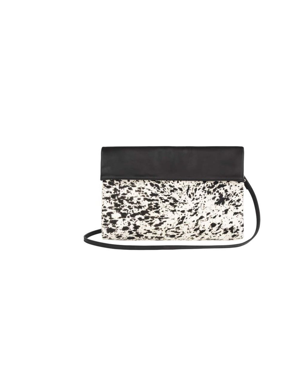 <p>Chief Sub Editor Fern Ross has her eye on this monochrome animal print clutch - the perfect way to introduce print into any outfit.</p><p><a href="http://www.marksandspencer.com/Autograph-Leather-Slouch-Clutch-Bag/dp/B002F6PTMQ?ie=UTF8&amp;ref=sr_1_31&