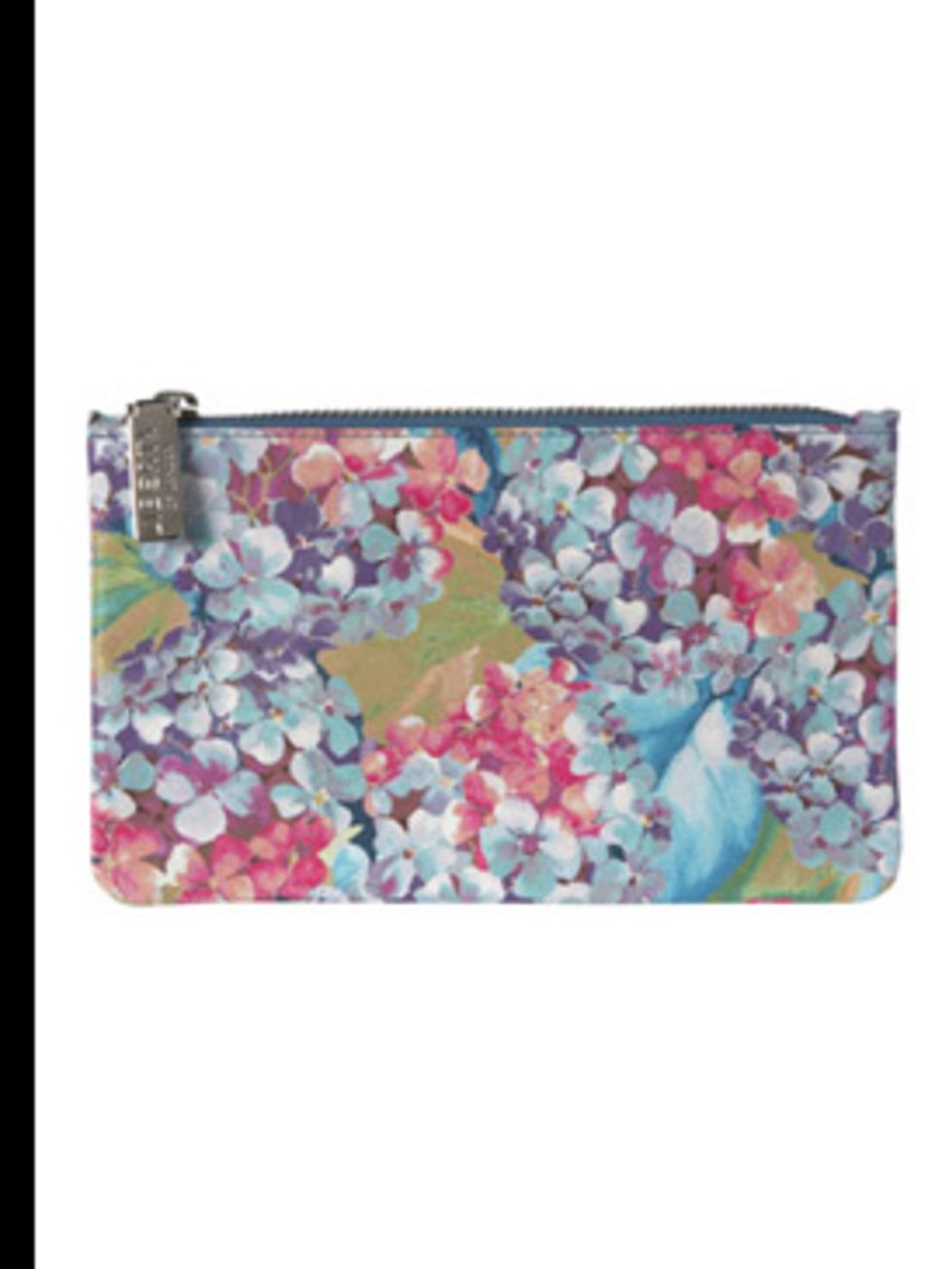 <p>Purse, £75 by <a href="http://www.liberty.co.uk/fcp/product/Liberty/NEW-IN/Lilac-Hydrangea-Flat-Zip-Purse,--Liberty-Of-London/14424">Liberty of London</a></p>