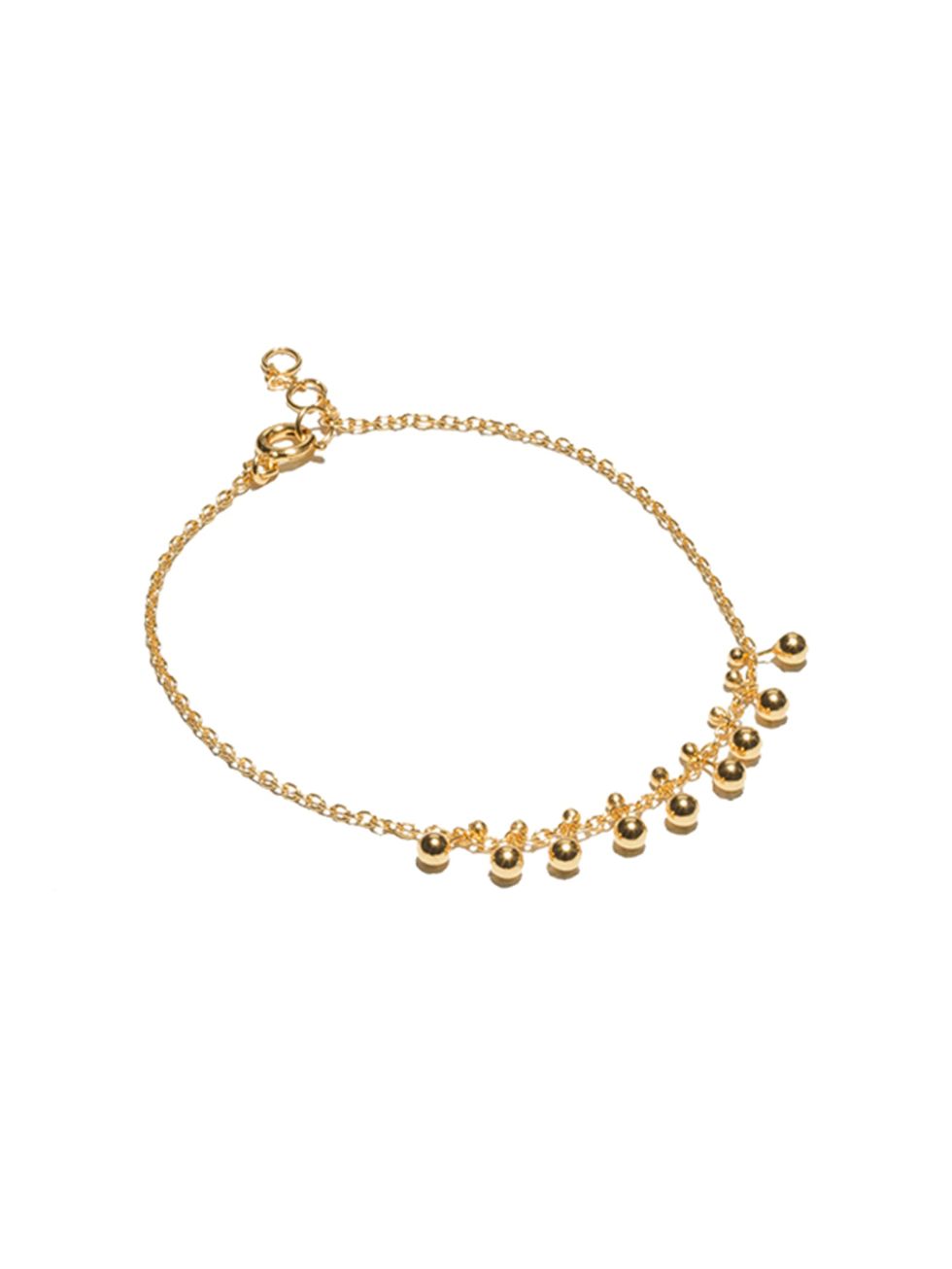 <p>This delicate bracelet caught Accessories Editor Donna Wallace's eye. </p>

<p><a href="http://www.stories.com/gb/Jewellery/Bracelets/Gold-Plated_Sterling_Silver_Bracelet/582804-102341775.1" target="_blank">&Other Stories</a> bracelet, £39</p>
