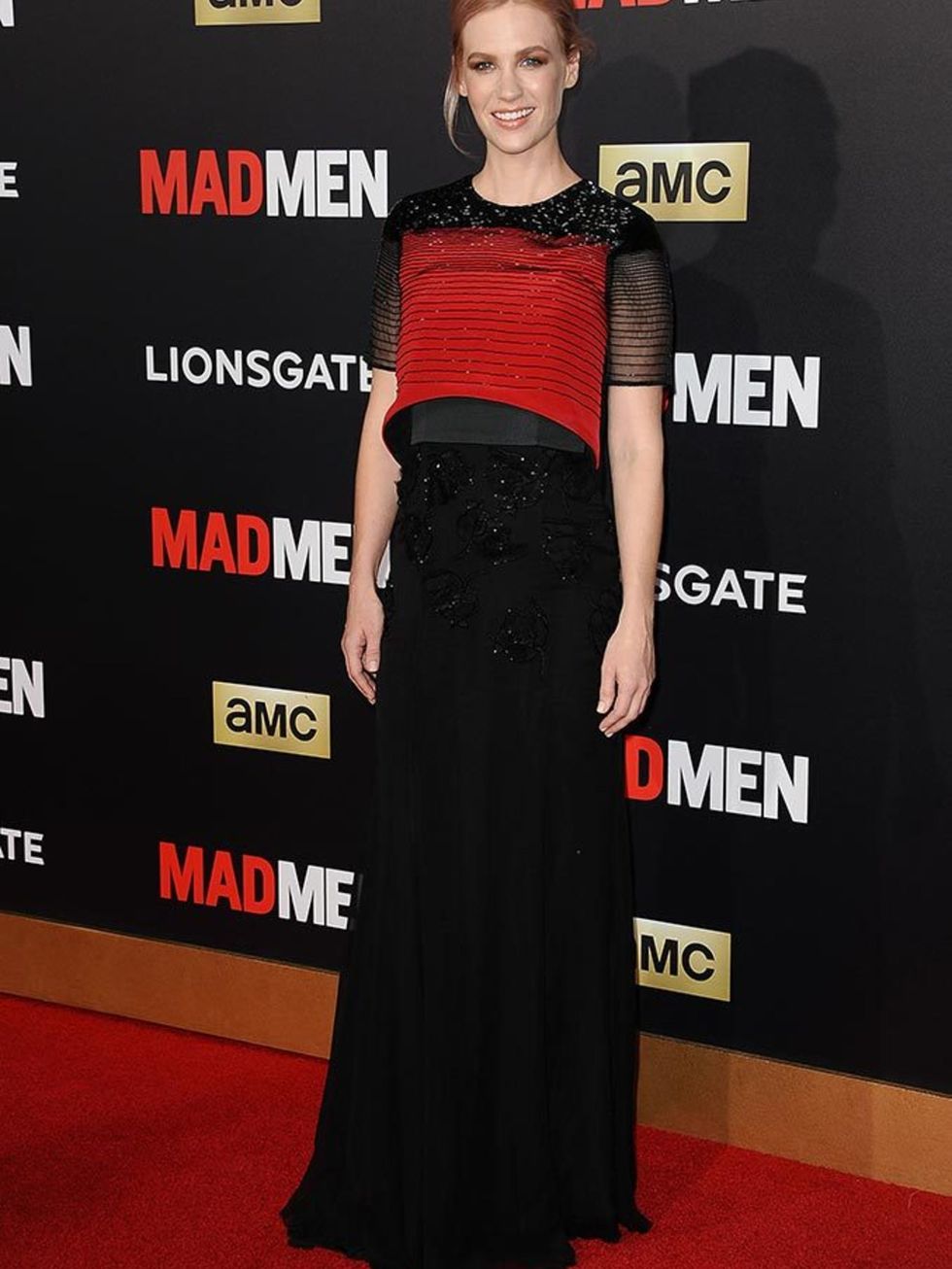 January Jones at the Mad Men Black and Red Ball