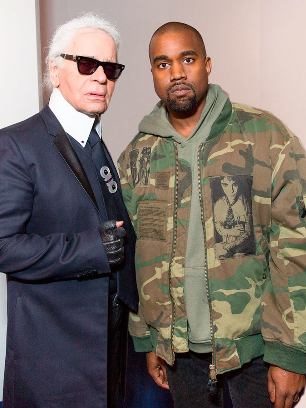 <p>Kayne West and Karl Lagerfeld.</p>

<p>Kayne continues to build his fashion kingdom by bonding with the Kaiser. We'll know this is a forever friendship when Kim starts wearing 100% Chanel. </p>