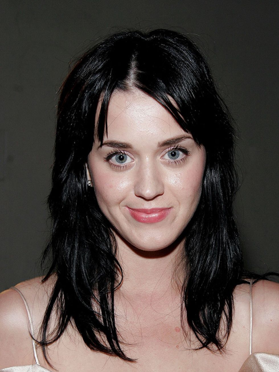 <p>Katy Perry back in 2007 with a soft fringe</p>
