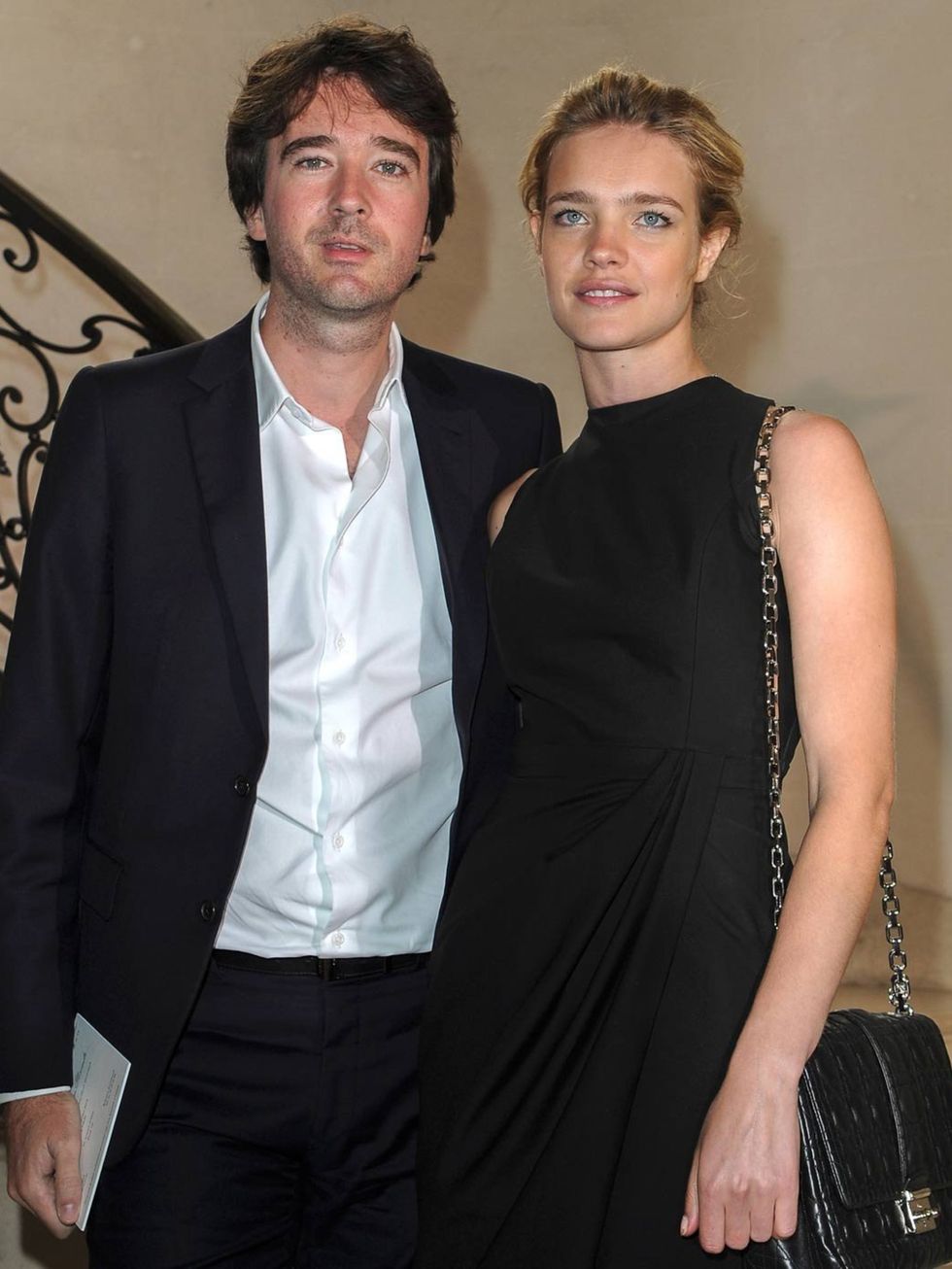 <p>Antoine Arnault and Natalia Vodianova at Christian Dior Couture AW12</p>