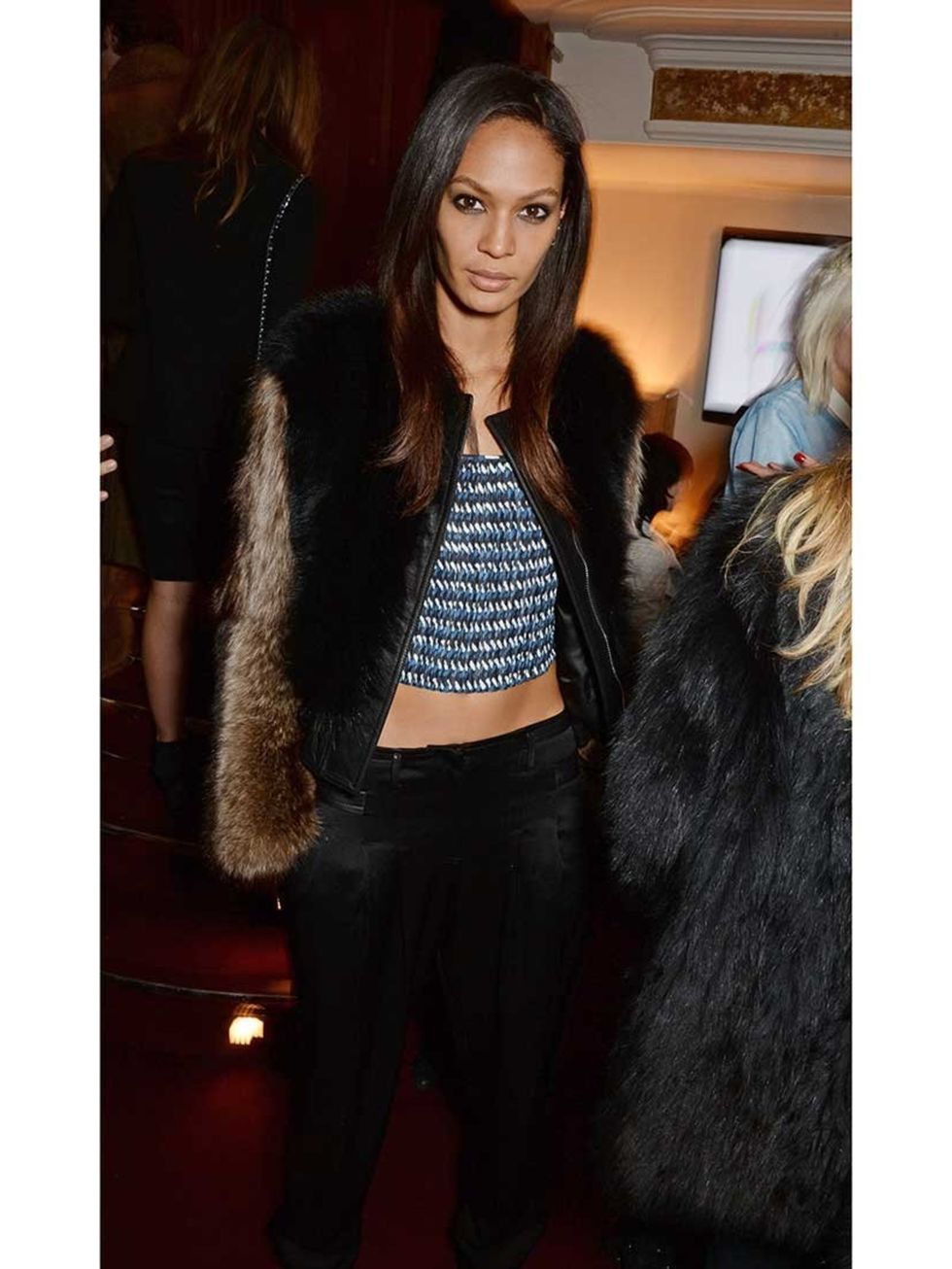<p>Joan Smalls at the launch of LOVE special editions, London Fashion Week.</p>