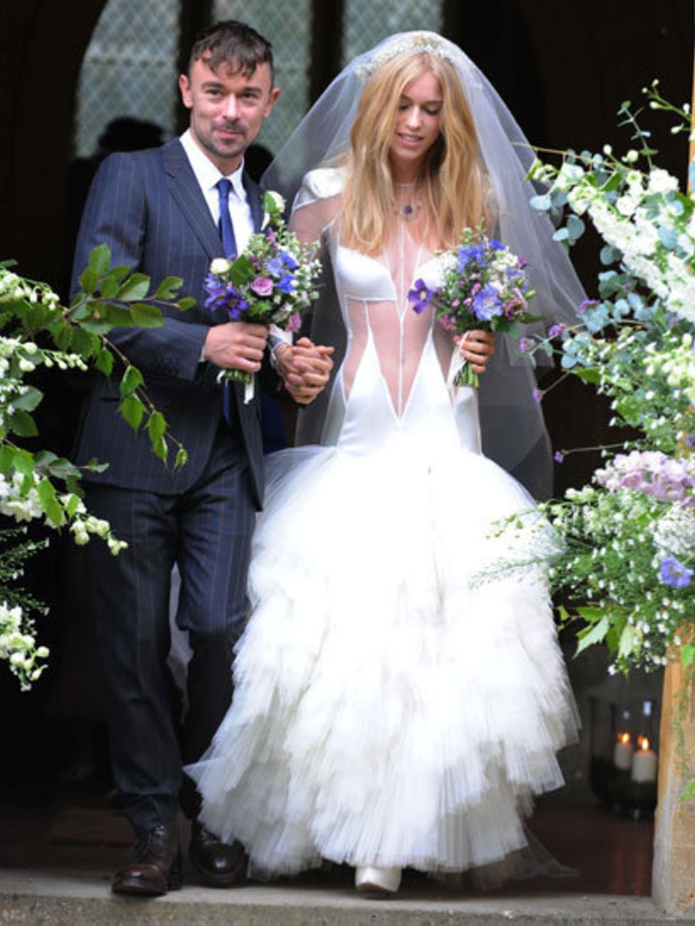 <p>The bride and groom - Mary Charteris and Robbie Furze</p>