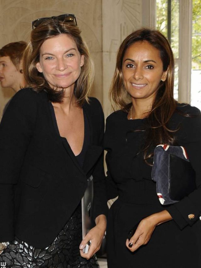 <p>Bonnie Takhar with Natalie Massanet at the Charlotte Olympia LFW S/S '12 presentation</p>