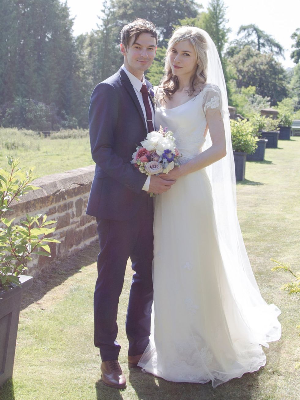 <p><strong>Patricia Campbell, ELLE Commercial Editor</strong><em>Lusan Mandongus for a Devon country house party wedding</em></p><p><strong>The Dress</strong>'Shopping for the dress was easy as I had a clear idea of what I wanted: figure-skimming silk wi