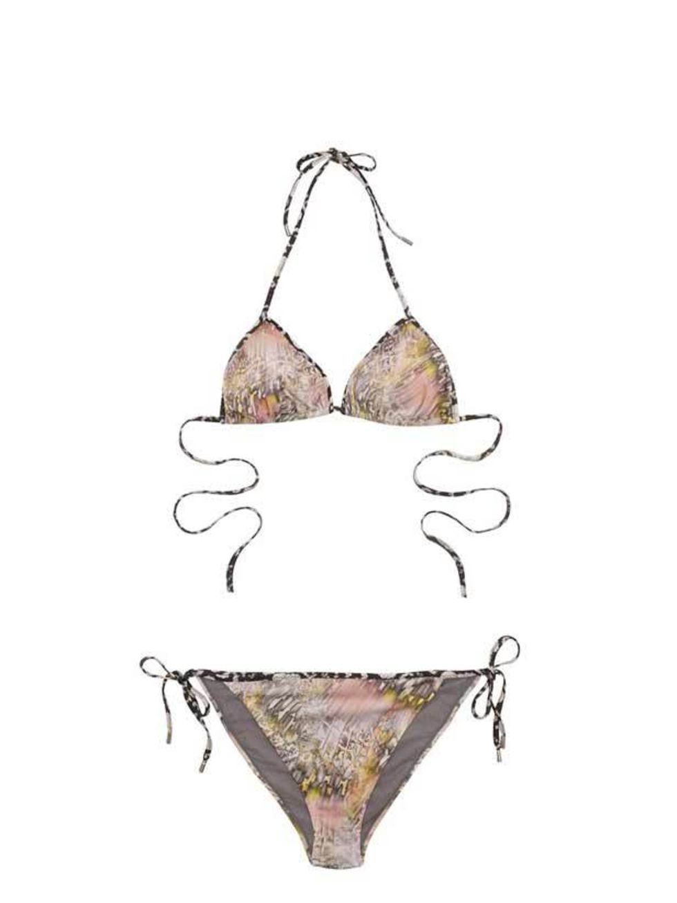 <p><a href="http://www.matthewwilliamson.com/shop/uk/escape/escape-spring-2011/batik-print-swimwear-triangle-bikini-9491.html">Matthew Williamson</a> batik print bikini, £170</p>