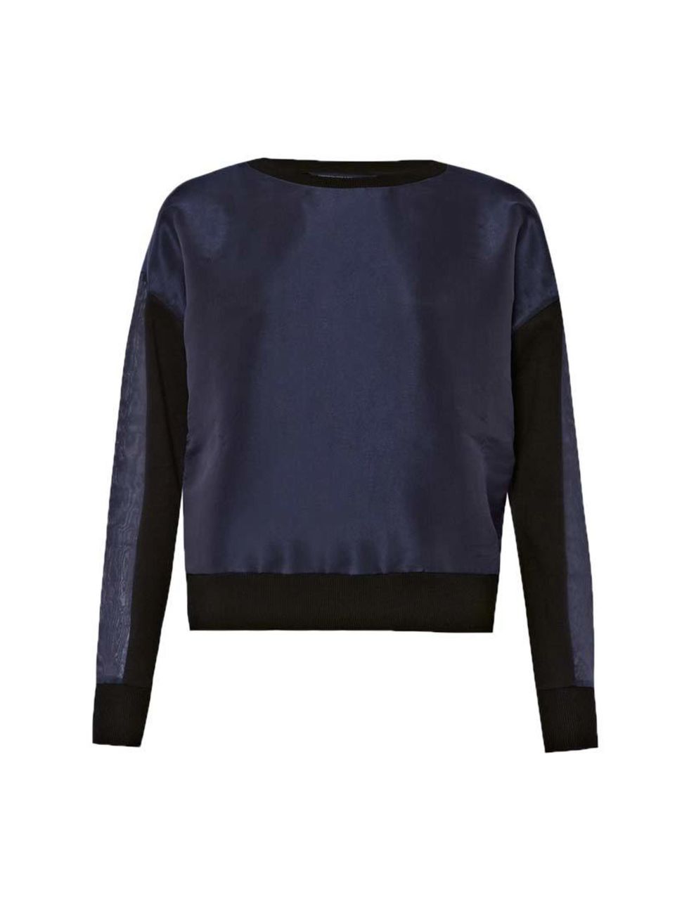 <p>A great way to dress up jeans for office-to-bar days, this sweatshirt is on Head of Editorial Business Management Debbie Morgan's shopping list.</p>

<p> </p>

<p><a href="http://www.frenchconnection.com/product/Woman+New+In/77CXG/Organza+Textured+Swea