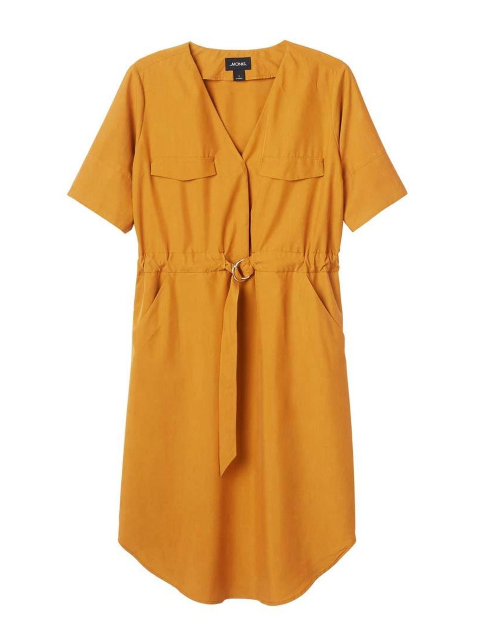 <p>A utilitarian style in an unexpected bright, as worn by Acting Features Assistant Maybelle Morgan.</p>

<p><a href="http://www.monki.com/View_all_new/Belen_dress/8668818-9336804.1#c-49930" target="_blank">Monki</a> dress, £35</p>