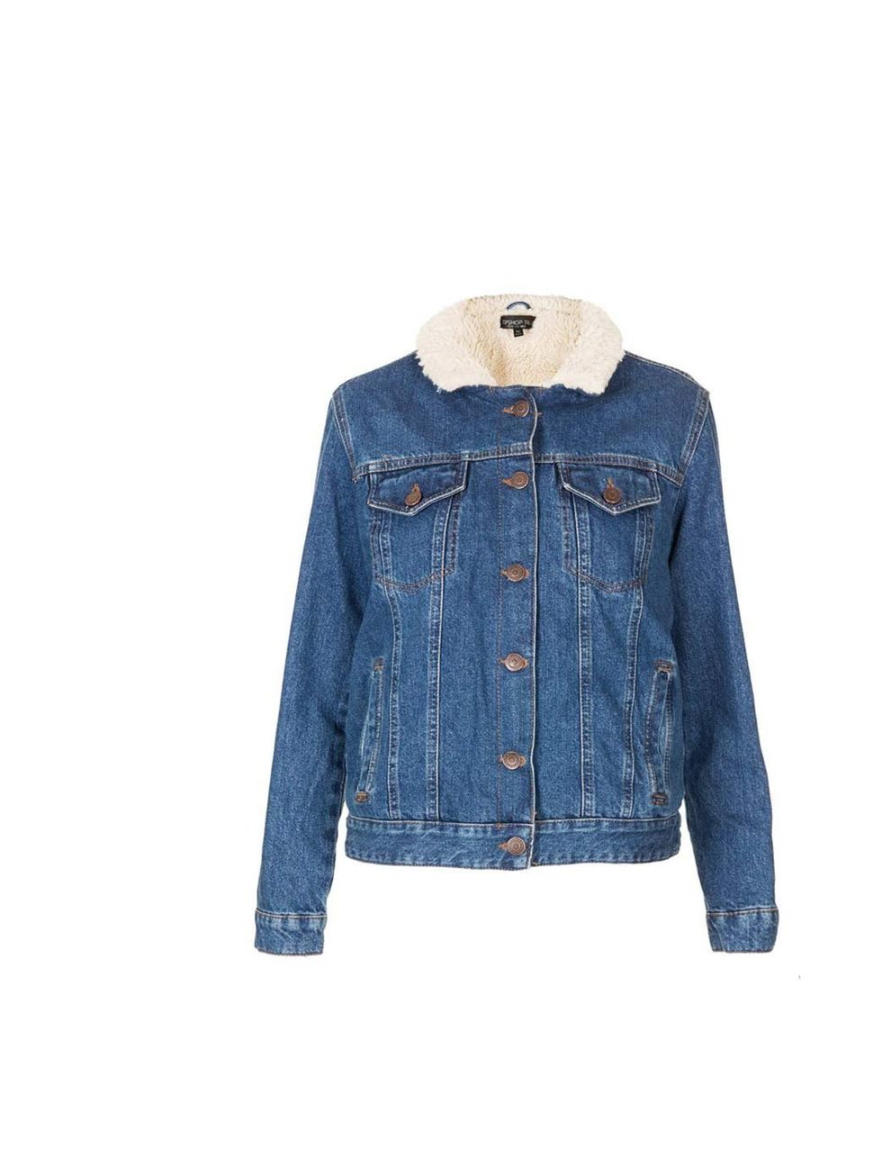 <p>Fleece lined for optimum snuggliness, this worn-in denim jacket will give your weekend wardrobe a lift. </p><p><a href="http://www.topshop.com/en/tsuk/product/new-in-this-week-2169932/new-in-this-week-493/tall-moto-vintage-borg-denim-jacket-2437623?bi=