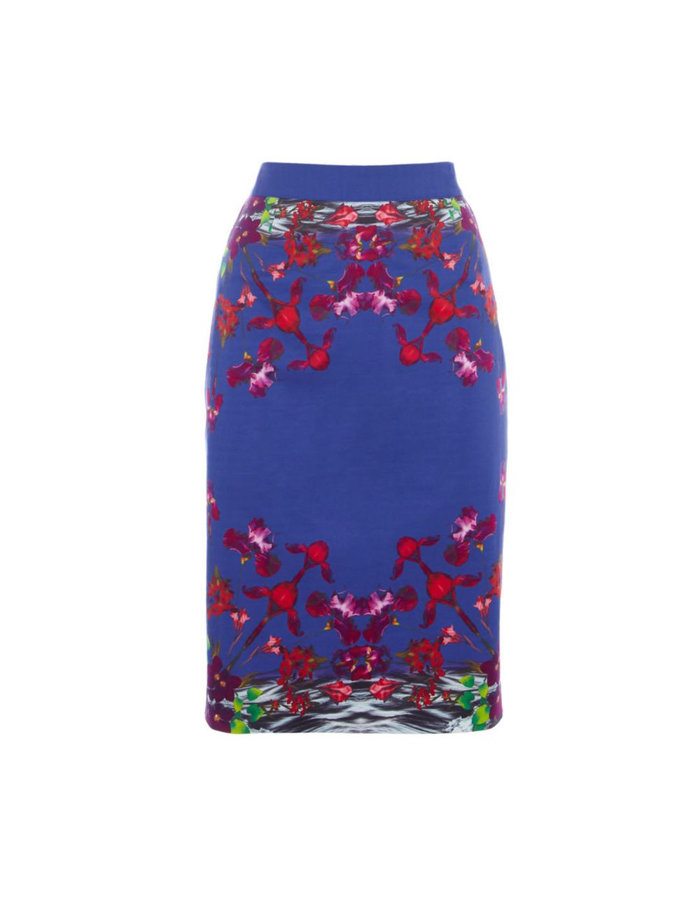 <p><a href="http://www.oasis-stores.com/Kaleidoscope-Floral-Print-Pencil-Skirt/Skirts/oasis/fcp-product/3440080361">Oasis</a> floral pencil skirt, £45</p>