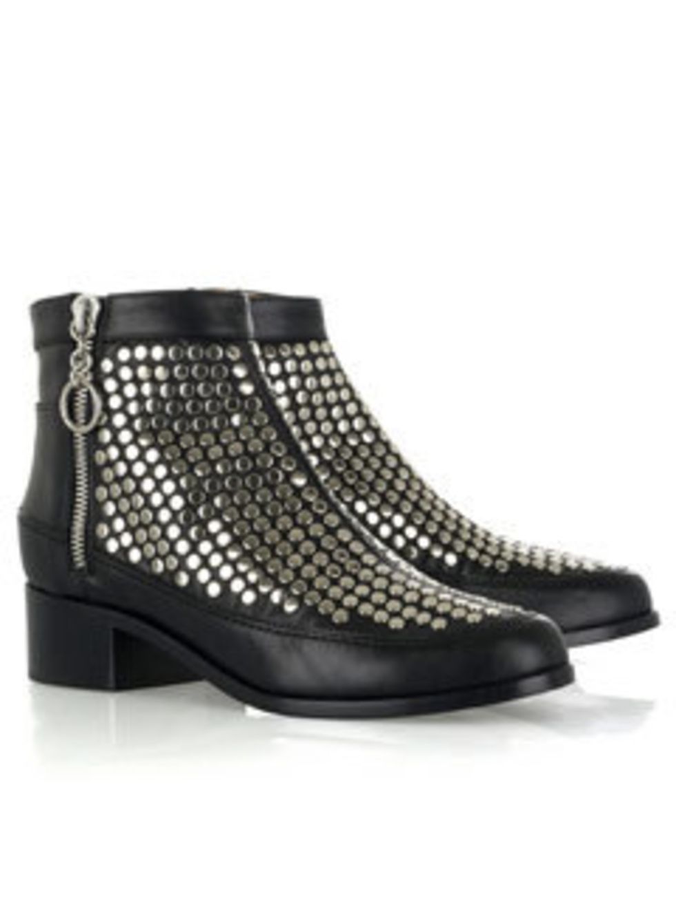 <p>Silver studded leather boots, £700, by Proenza Schouler at <a href="http://www.net-a-porter.com/product/48393">Net-a-Porter</a></p>