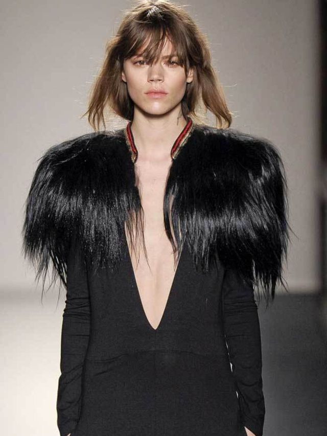 <p><strong>Under the direction of Christophe Decarnin, <a href="http://www.elleuk.com/catwalk/collections/balmain/autumn-winter-2011/collection/%28season%29/8">Balmain</a> has riffed on a distinct sartorial signature - sleek, rock chick style embellished 