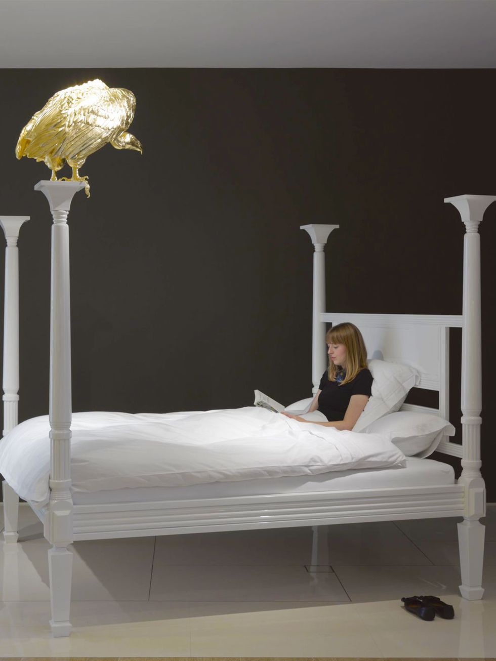 Louis Vuitton: sleeping on the job - a new exhibition at the shop by  artists Elmgreen and Dragset includes a giant bed where the staff can fall  alseep