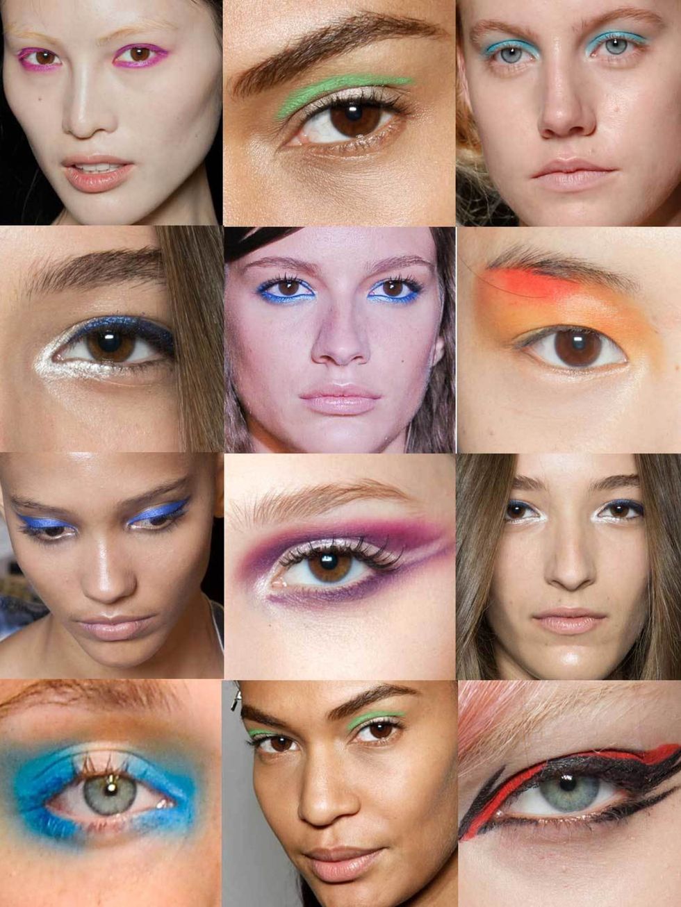 <p>This season the manifesto for eyes is smoky if you're embracing the Romantic Goth trend, or bold sunset hues if you're feeling brave. Come next spring however the trend will be to embrace every colour of the rainbow from red right through to blue, thos