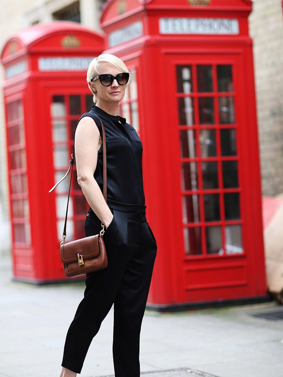 <p>Lorraine Candy - Editor in Chief</p>

<p>Dolce & Gabbana bag, AllSaints jumpsuit, Prada glasses, Office trainers.</p>