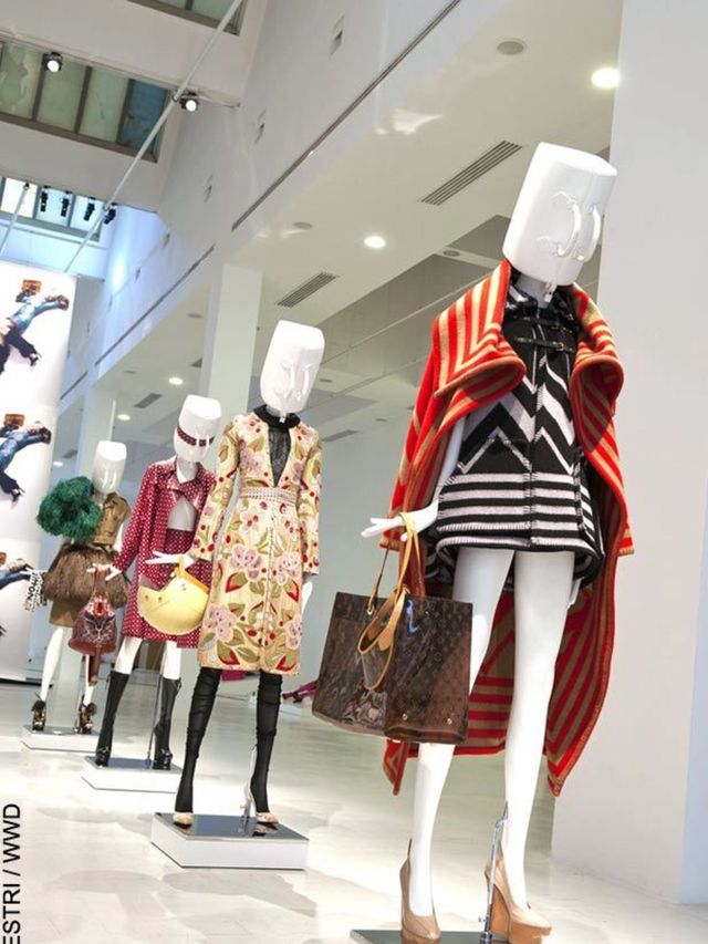 <p>A view of the mannequins at the LV exhibition</p>