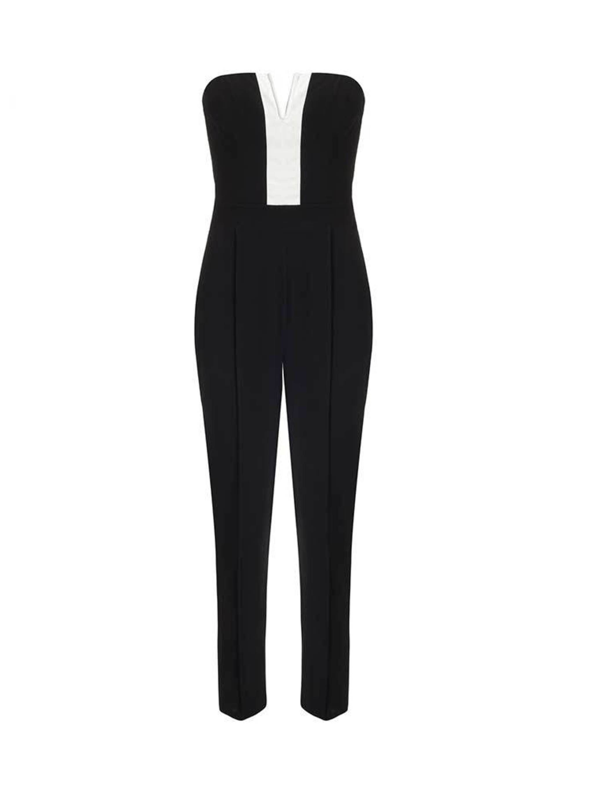 lipsy black and white jumpsuit