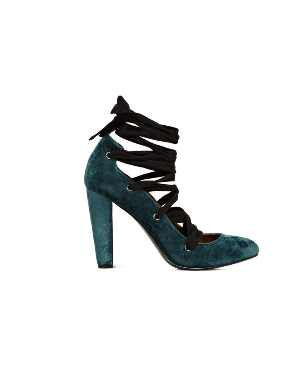 <p>Allow us to introduce you to your new party season heels. Super sexy, surprisingly versatile and season-defying, snap them up now... Reiss teal ribbon court shoes, £159</p><p><a href="http://shopping.elleuk.com/browse?fts=reiss+velvet+courts">BUY NOW</