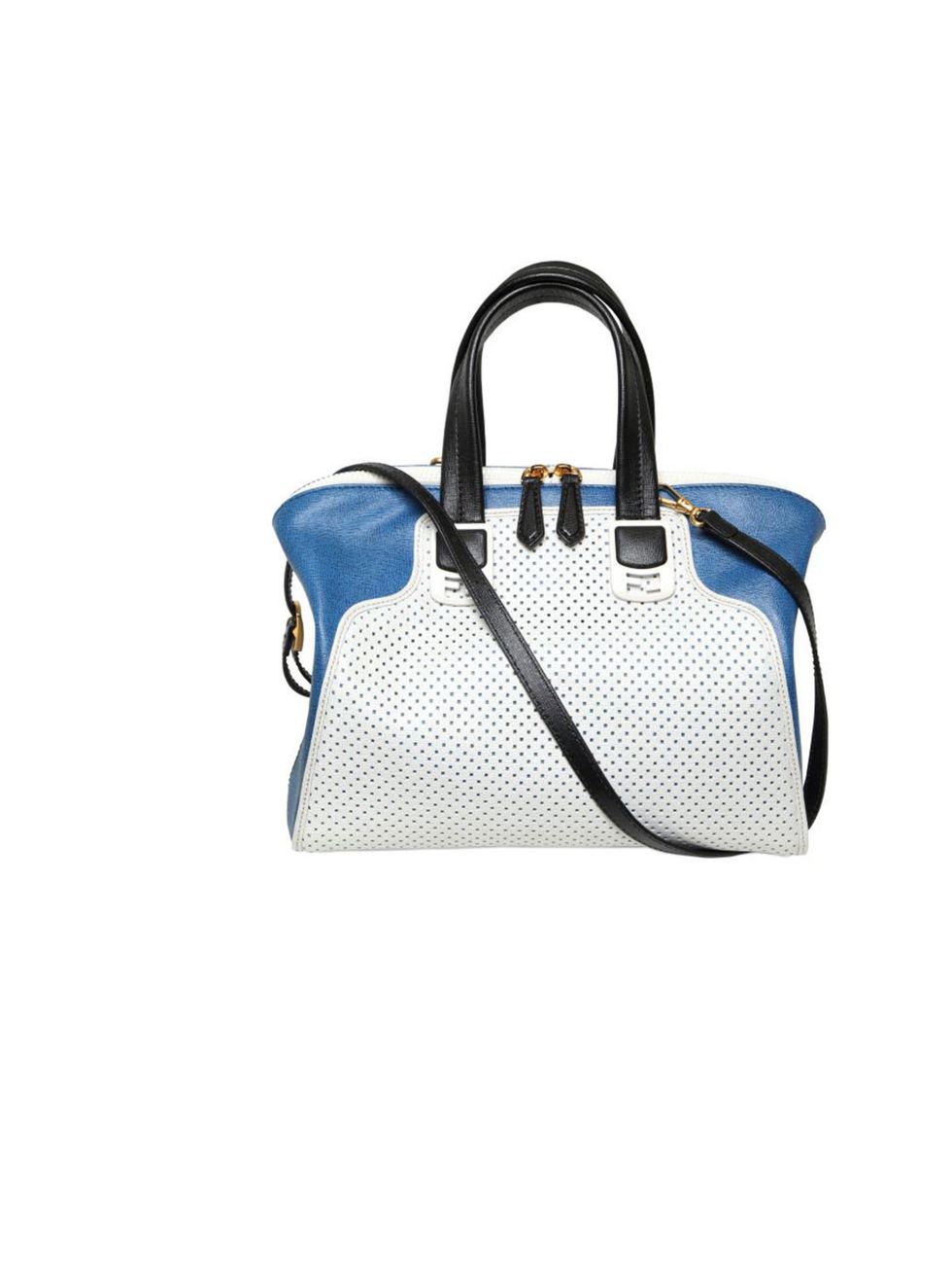 <p>Fendi perforated leather tote bag, £1,079.99, at <a href="http://www.luisaviaroma.com/index.aspx?">luisaviaroma.com</a></p>