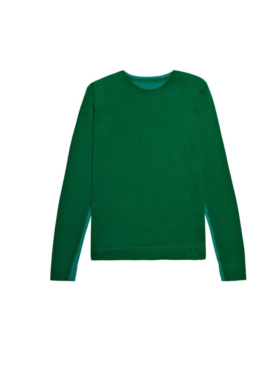 <p>Cos two-tone lycra sweater, £45, for stockists call 0207 478 0400</p>