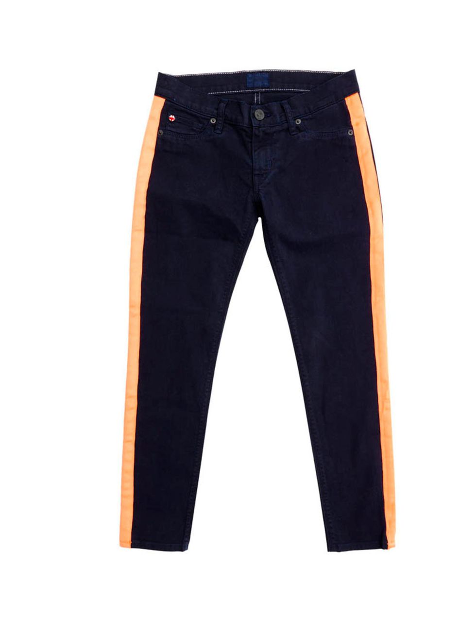 <p>Move over the Houlihan, its time to usher in the Lou Lou. With neon strips inspired by YSLs tuxedos, theres no way youll be able to resist Hudson Lou Lou jeans, £250, at Selfridges for stockists call 0800 123 400</p>