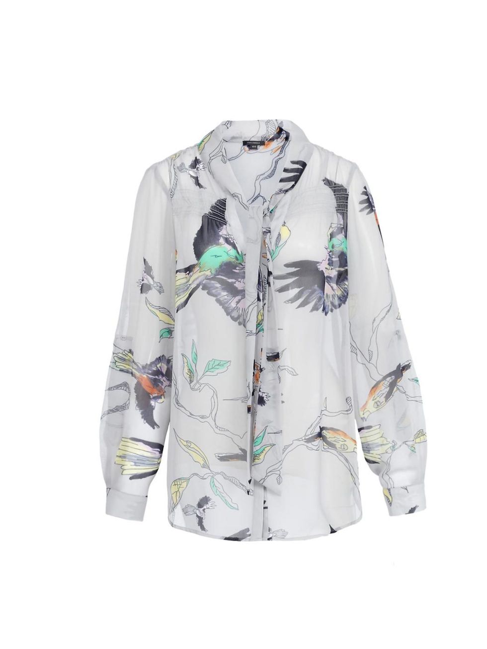 <p>Prints rule once again this spring and the classic blouse is the most versatile piece to own <a href="http://www.fullcircleuk.com/">Full Circle</a> bird print blouse, £65</p>