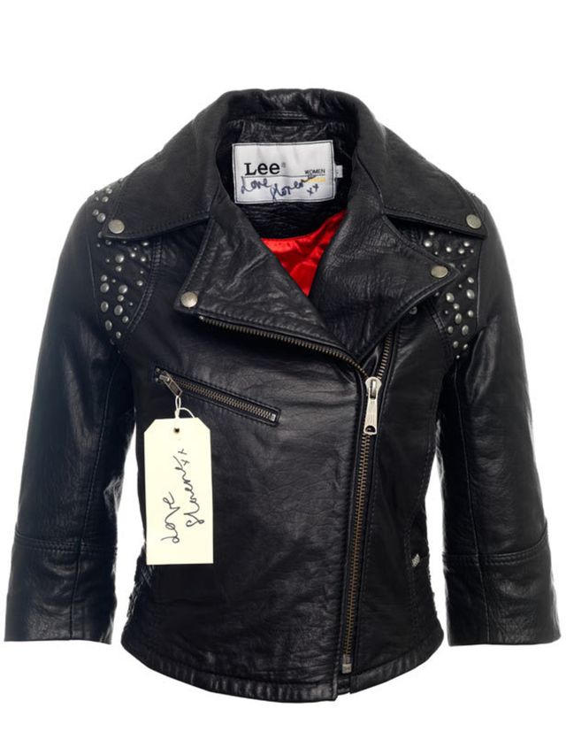 <p>Florence Welch's leather jacket</p>
