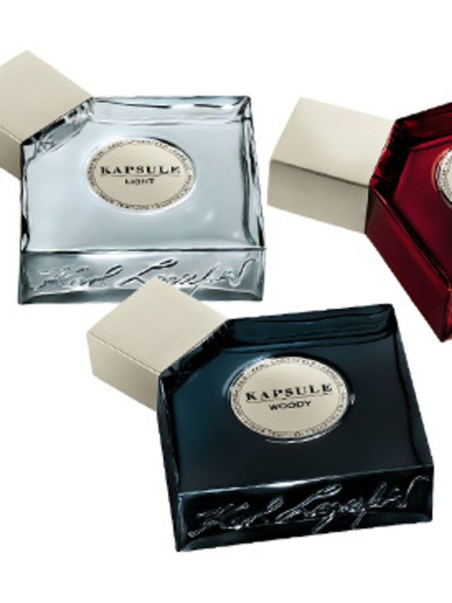 <p></p><p>The trio of scents for men and women will be launched in October. Lagerfeld is huge fan of fragrance, reportedly dousing scents on his curtains, pillow covers and everything he wears. 'I love the world of perfumes' he told WWD, 'for me the world
