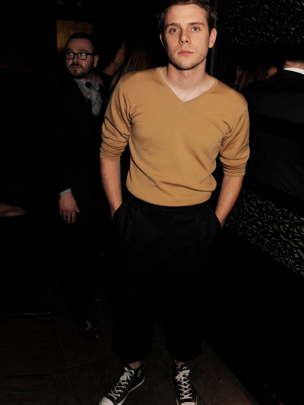 <p>J.W.Anderson attended the men's closing dinner at the Hakkasan Hanway Place during London Collections: Men a/w 2014, London.</p>