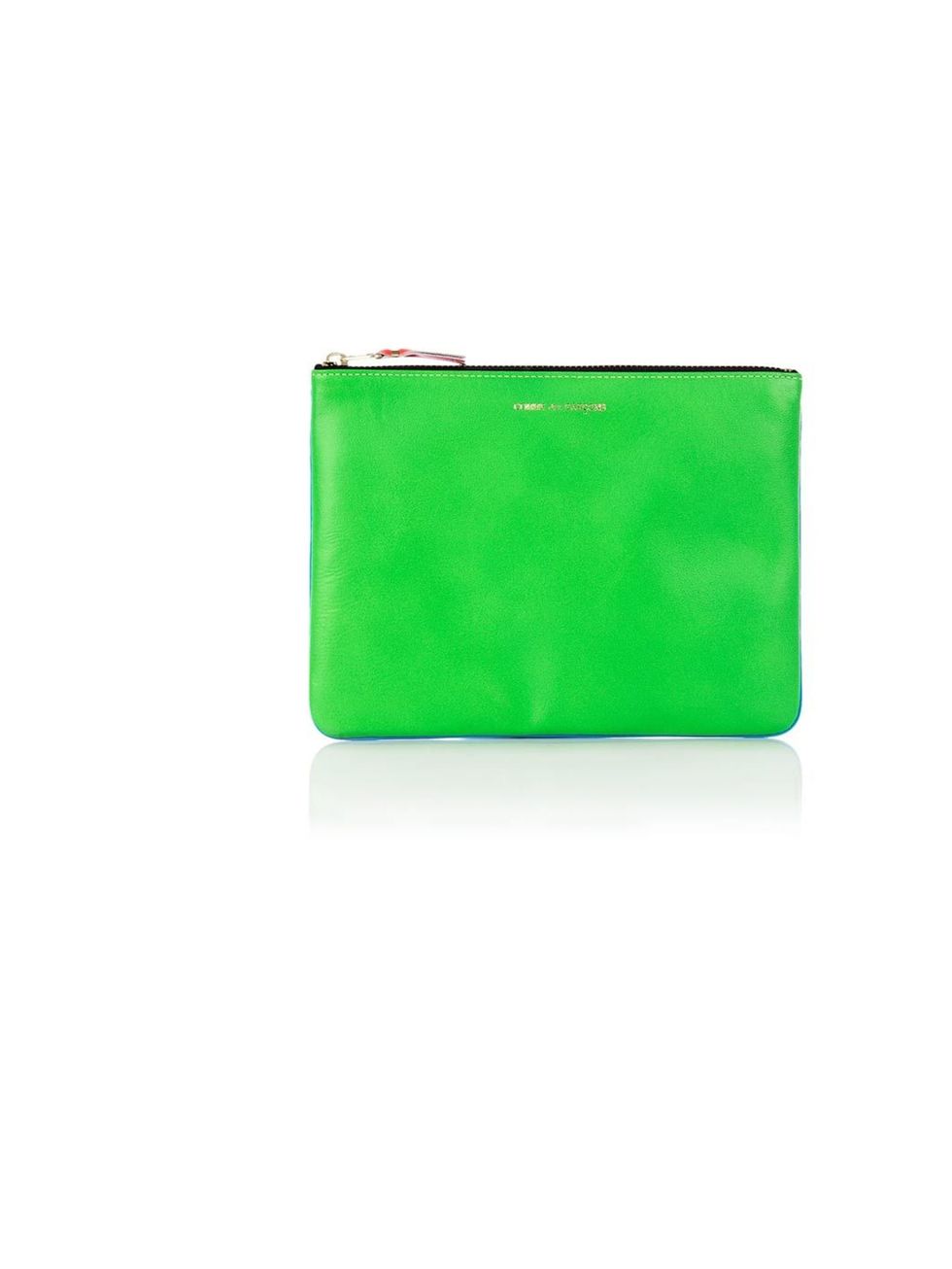 <p>Comme des Garcons super fluro leather pouch, £94, at <a href="http://www.my-wardrobe.com/">my-wardrobe.com</a></p>