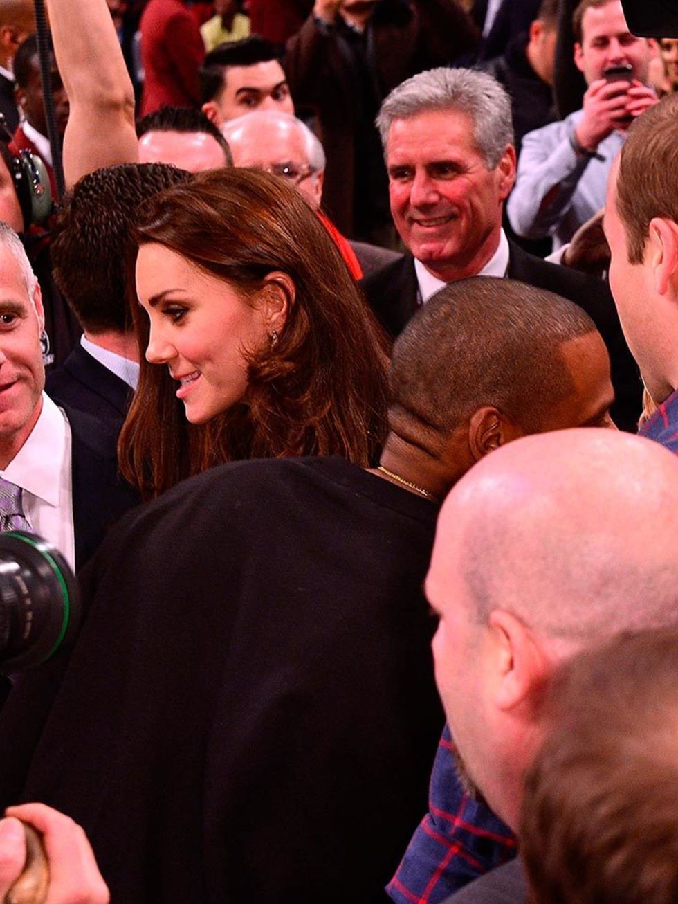 <p>4. When pop royalty Beyoncé and Jay Z went to say hi at half time during the game (#casual).</p>

<p>Kate Middleton, Prince William, Jay Z and Beyonce at the Cleveland Cavaliers vs. Brooklyn Nets game in New York, December 2014.</p>