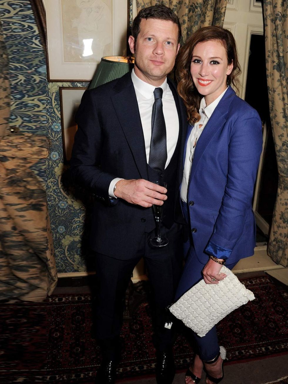 <p>Dermot O'Leary and Dee Koppang at the <a href="http://www.elleuk.com/catwalk/designer-a-z/tom-ford/autumn-winter-2013">Tom Ford</a> Mens Grooming Collection launch at Mark's Club on 18 June 2013.</p>