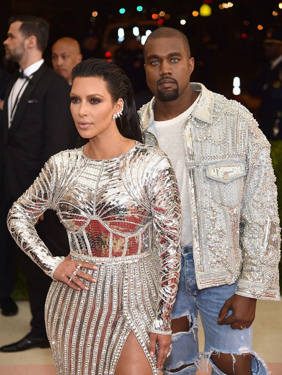 Kim Kardashian and Kanye West at the Met Gala in New York, May 2016.